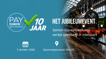 10 jaar PayChecked in Transport | Jubileumjaar 2026 en event op 7 oktober